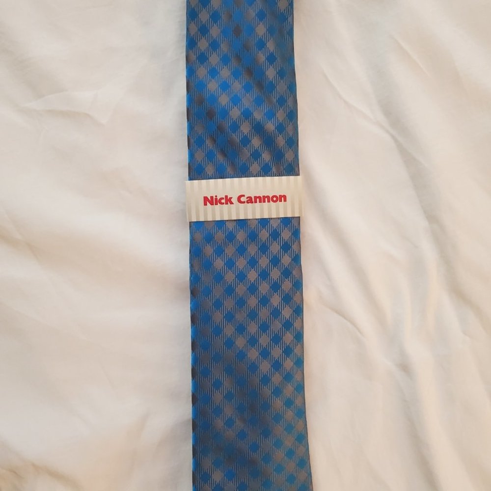 Nick Cannon Blue/Grey Tie